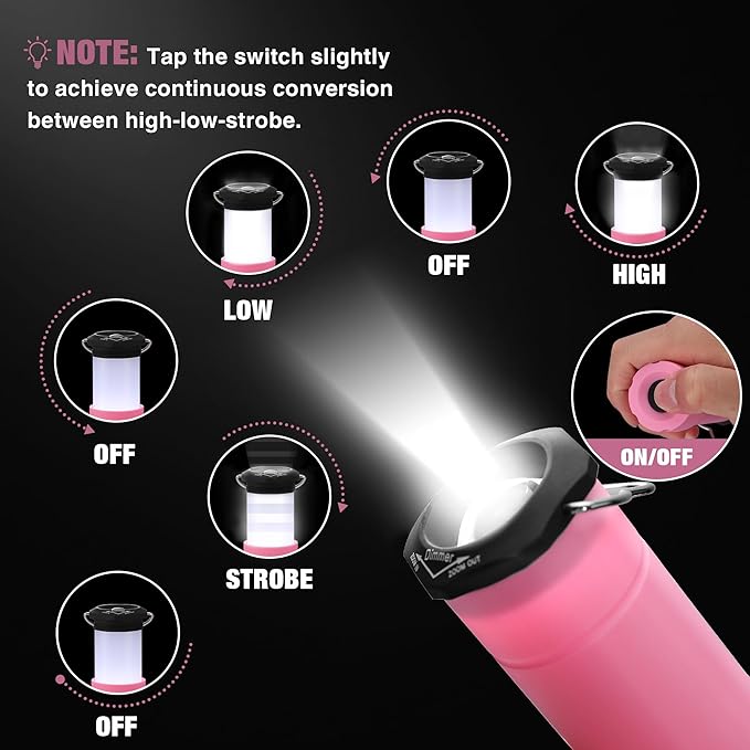 EverBrite 2-in-1 Mini Lanterns and Flashlights, Zoomable Flashlight Lantern Combo with 3 Modes