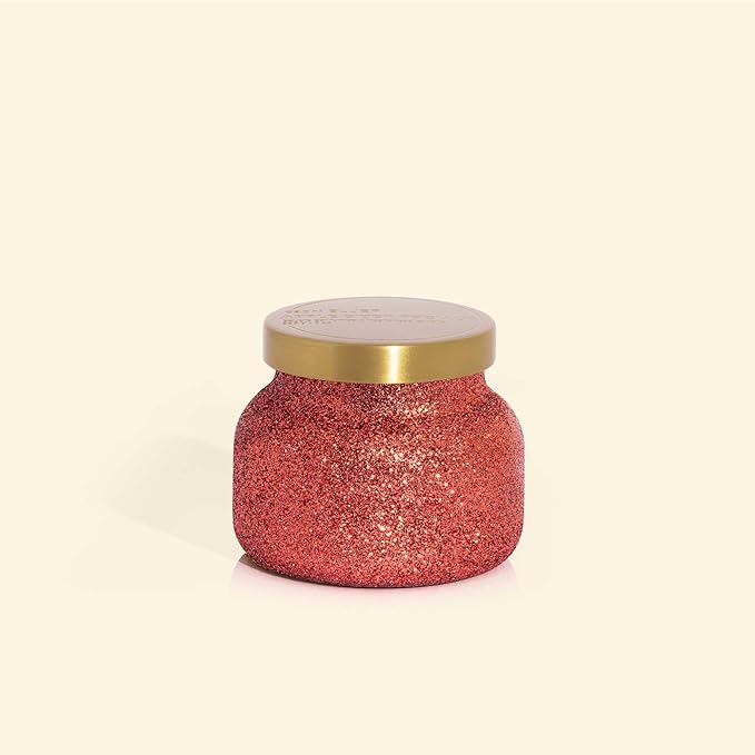 Capri Blue Signature Glam Jar Candle - Long Lasting Soy Wax Blend - Glitter Candles for Home