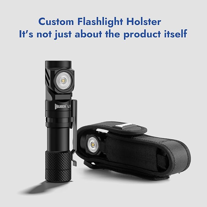 WUBEN L1 Rechargeable Flashlight High Lumens, 2000 Lumen Bright Tactical Flashlight, Dual Light