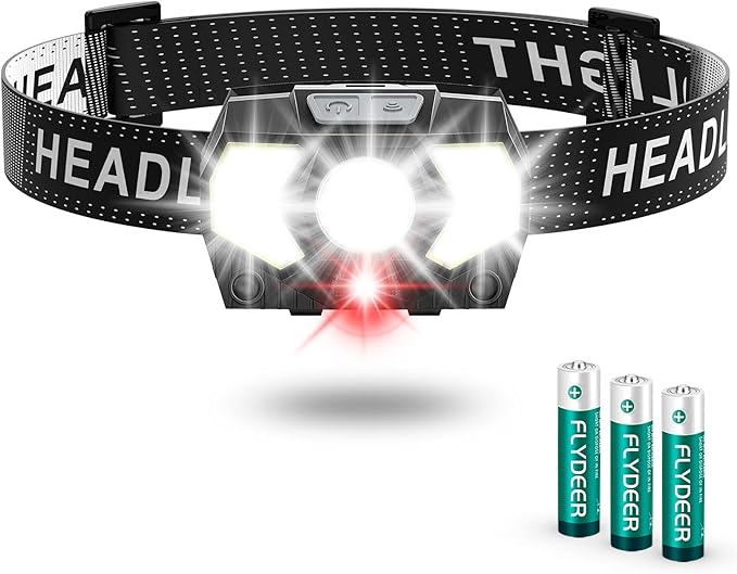 LED Headlamp,1500 Lumen Head Lamp with 7 Modes, Head Lights for Forehead with Red Light, IPX5