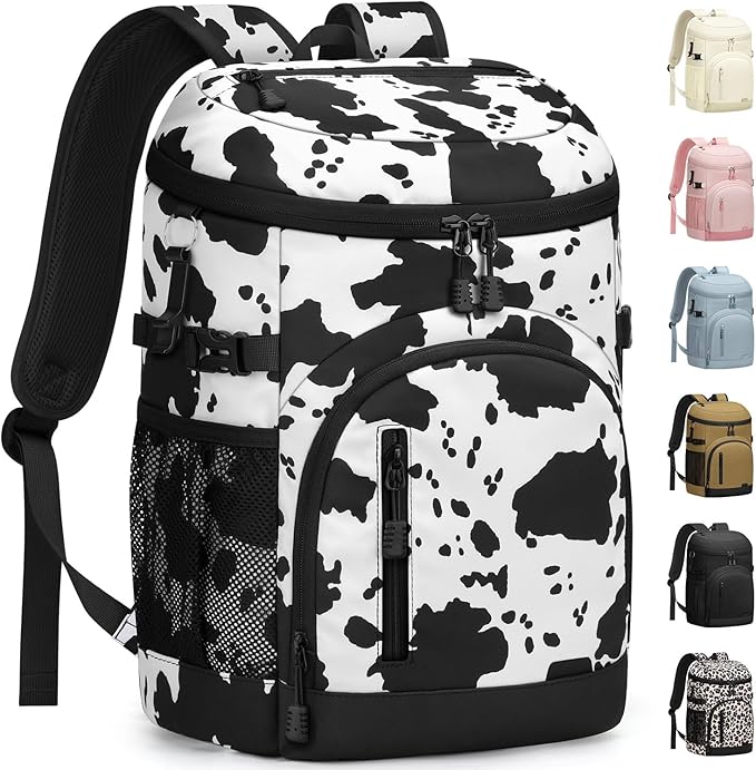 Cooler Backpack Insulated Waterproof,30 Cans Backpack Coolers Leakproof Lunch Backpack for Men