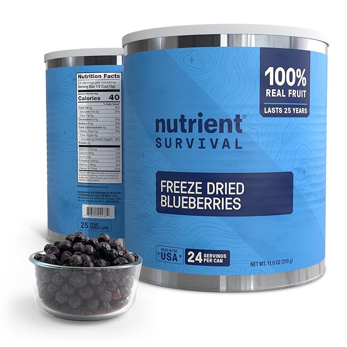 Freeze-Dried Strawberries ??Premium Sliced | #10 Can | 25-Year Shelf Life | Emergency Food & Clean