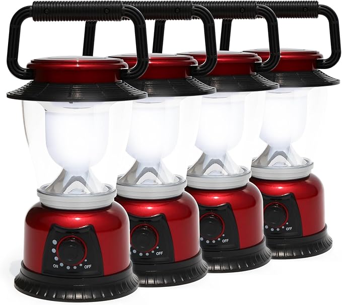 Camping Lantern Battery Powered Decorative Variable Power Retro Light, Adjustable Brightness