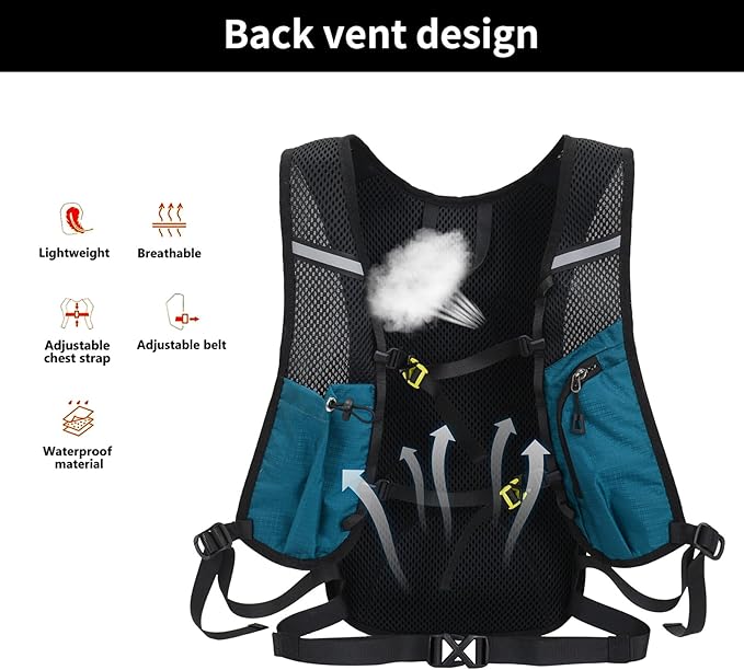 15L Small Hiking Backpack Lightweight Hydration Backpack for Men Women, Warterproof Hiking Daypack