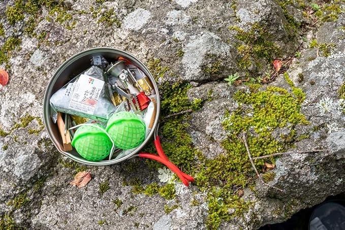 Evernew Titanium Lightweight Camping Pot w/Folding Handle Set, 600 & 900