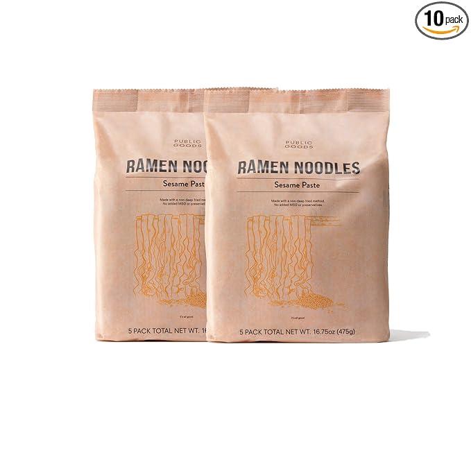 Public Goods Ramen Noodles | Brothless Vegan & Vegetarian Instant Ramen | Healthy, High Protein