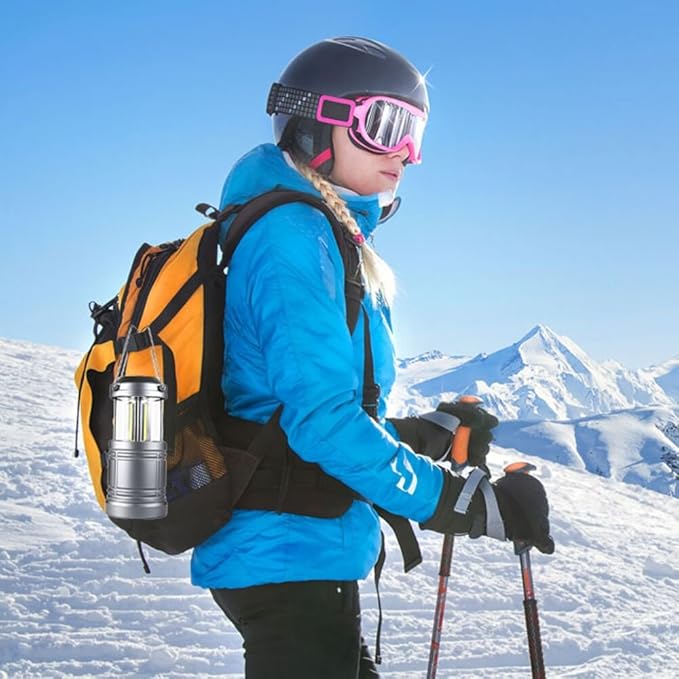 LED Camping Lantern Lights - 500 Lumens Collapsible Camping Lights - Power Outage Lantern Battery