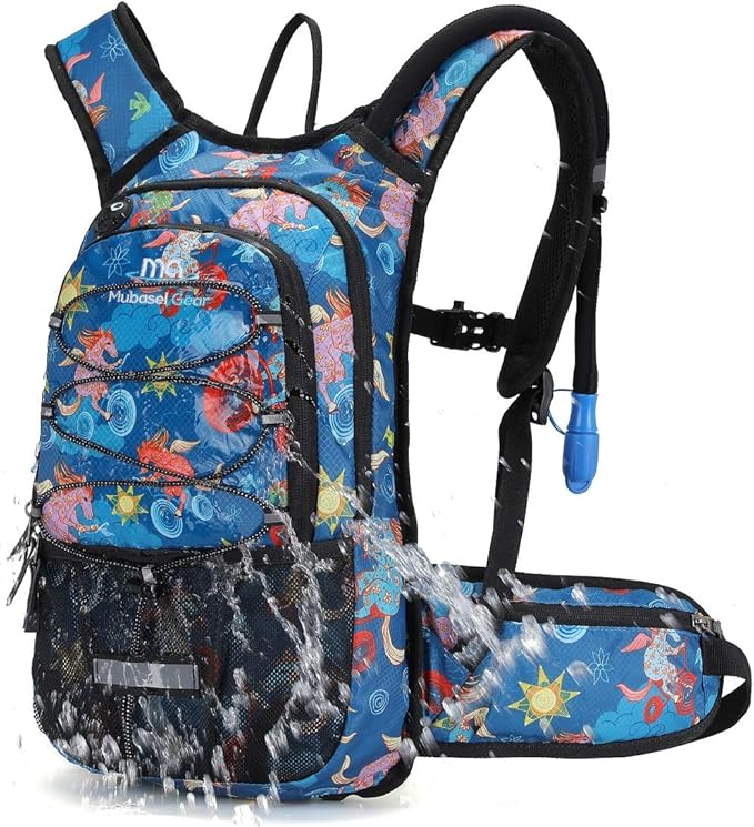 15L Insulated Hydration Backpack Pack with 2L Water Bladder Lightweight Hiking Backpack Bag for