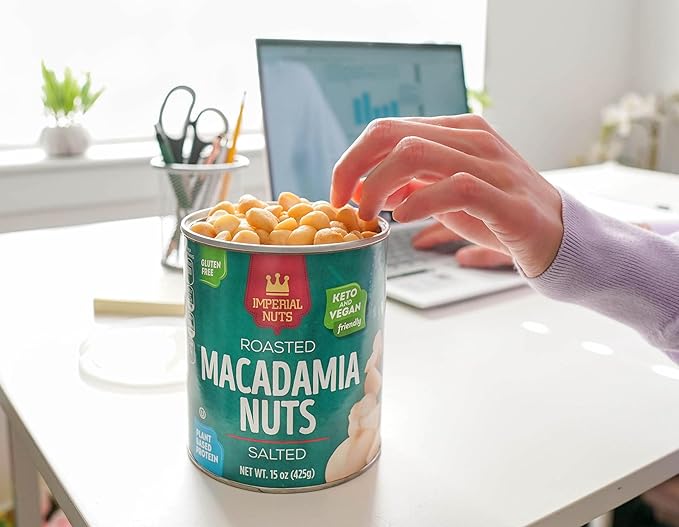 Imperial Nuts - Macadamia Nuts | Gluten Free, Vegan and Keto Friendly Food | Plant Based Protein