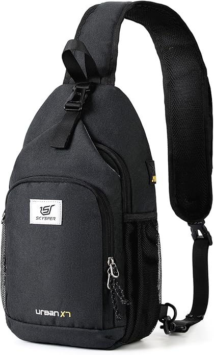 SKYSPER Sling Bag RFID Crossbody Sling Backpack Cross Body Shoulder Bag Travel Hiking Daypack for