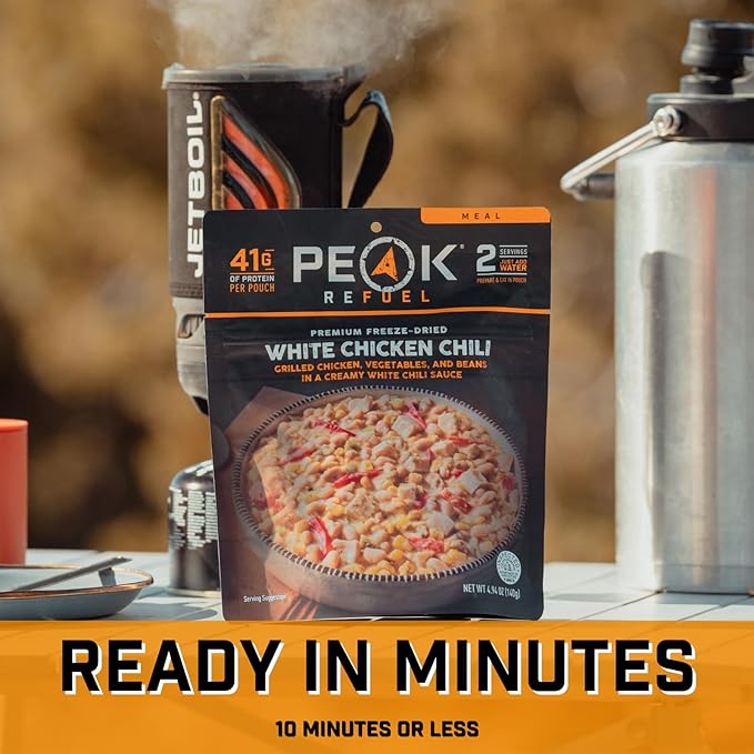 Peak Refuel White Chicken Chili | 41g Protein | 760 Calories | 100% Real Meat | Premium Freeze
