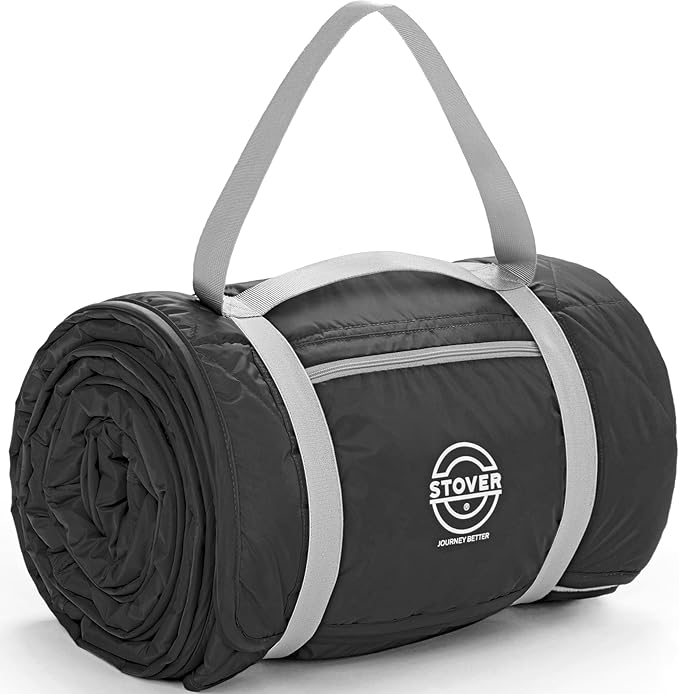 STOVER Waterproof Stadium Blanket – Portable Outdoor Camping Blanket for Travel, Picnics, or Sports