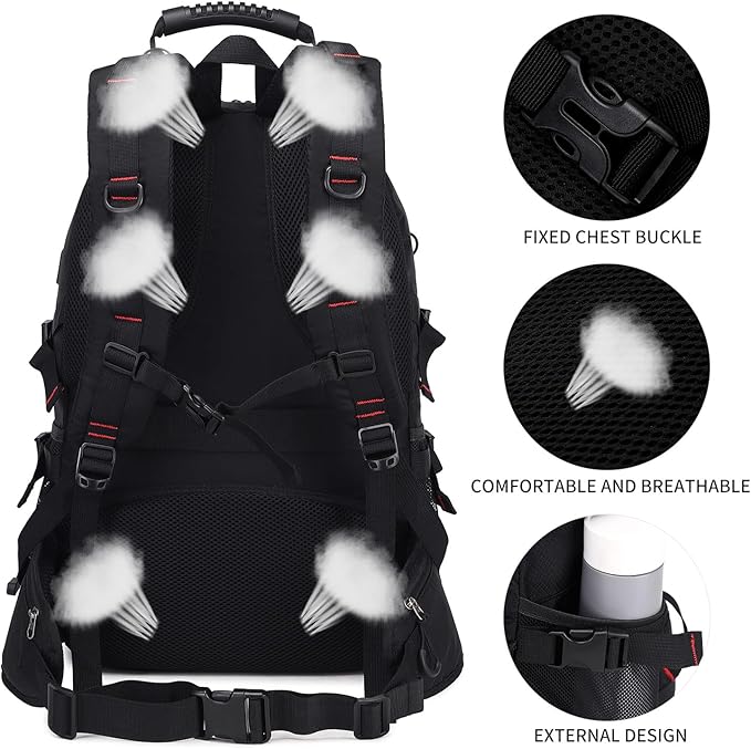 Nerlion 40L Hiking Backpack Travel Backpack for Men Women Camping Waterproof Outdoor Hiking Daypack