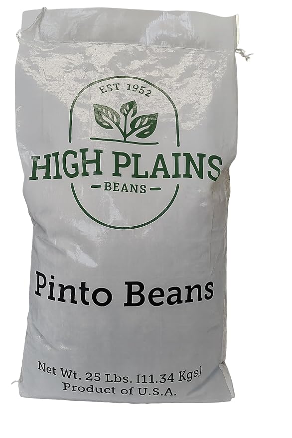 High Plains Pinto Beans | 25 Pound Bag | Farm-Fresh Pinto Beans | Non-GMO Verified | High Protein &