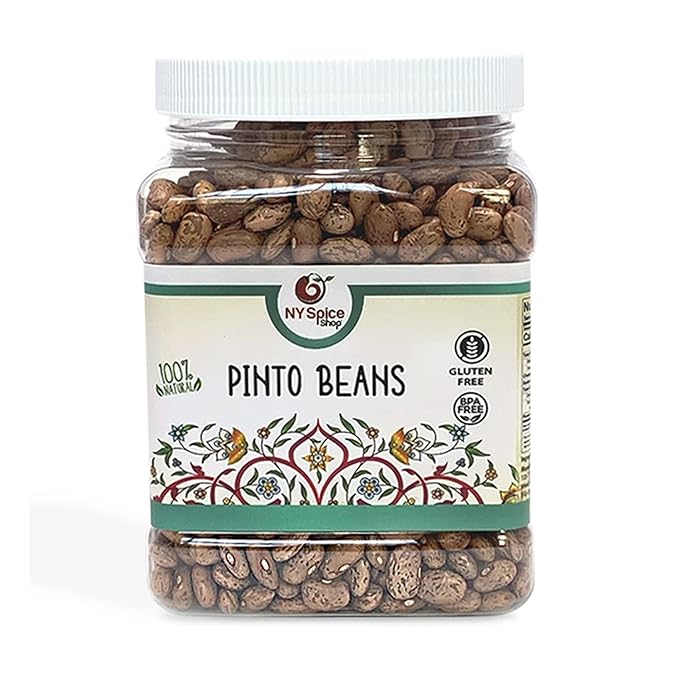 NY Spice Shop Bulk Pinto Beans - 3 Pound (lbs.) Pinto Beans - Natural Frijoles Pintos - Dry Pinto
