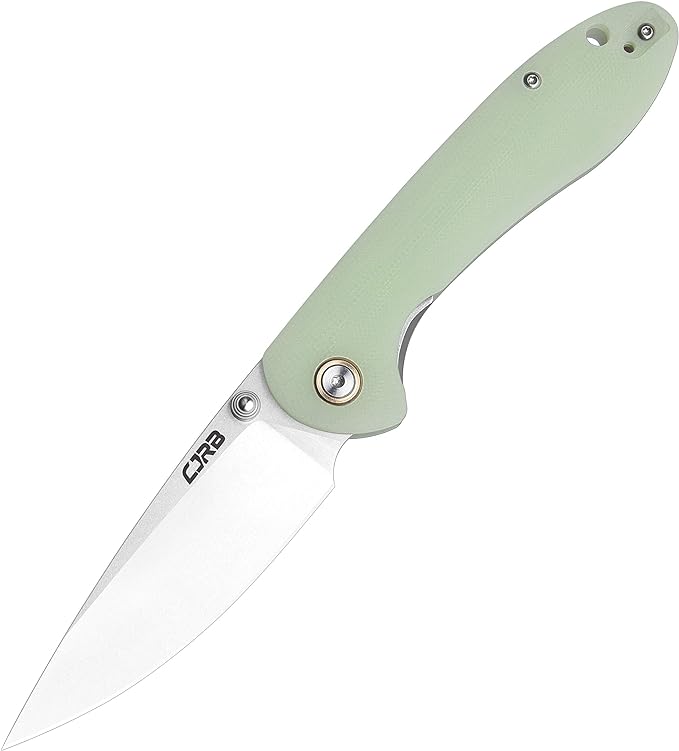 CJRB Feldspar Pocket Folding Knife Stonewash AR-RPM9 Steel Blade G10 Tactical Handle EDC Knives