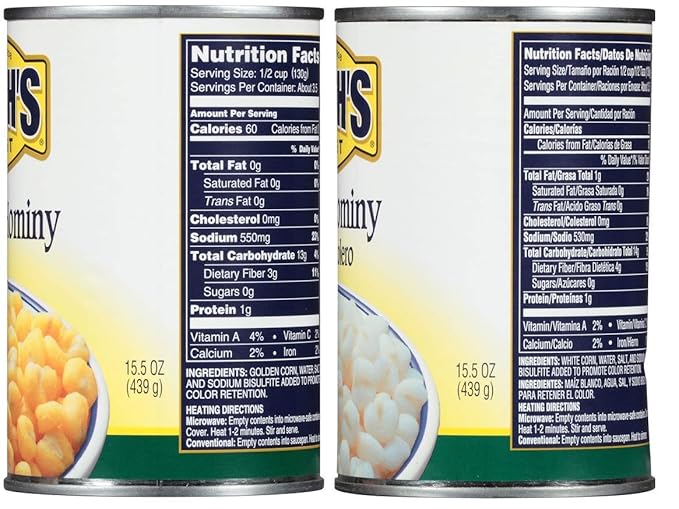 Bush's Best Baked Beans Variety Pack, 3 Golden Hominy Beans, 3 White Hominy Beans, 1 CT