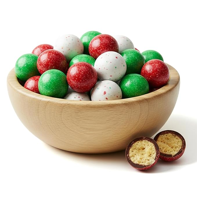 NY Spice Shop Multicolor Chocolate Malt Balls Party Decorations - 8 Ounce Malted Milk Ball Candy