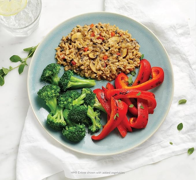 HMR Mushroom Risotto Entrée | Pre-packaged Lunch or Dinner to Support Weight Loss | Ready to Eat |