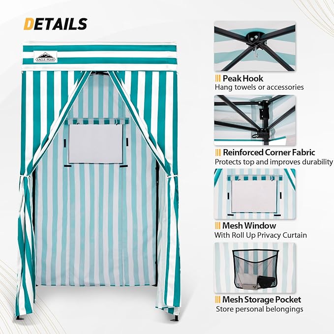EAGLE PEAK Flex Compact 4x4 Pop-up Canopy Changing Room, Portable Privacy Dressing Room for Indoor