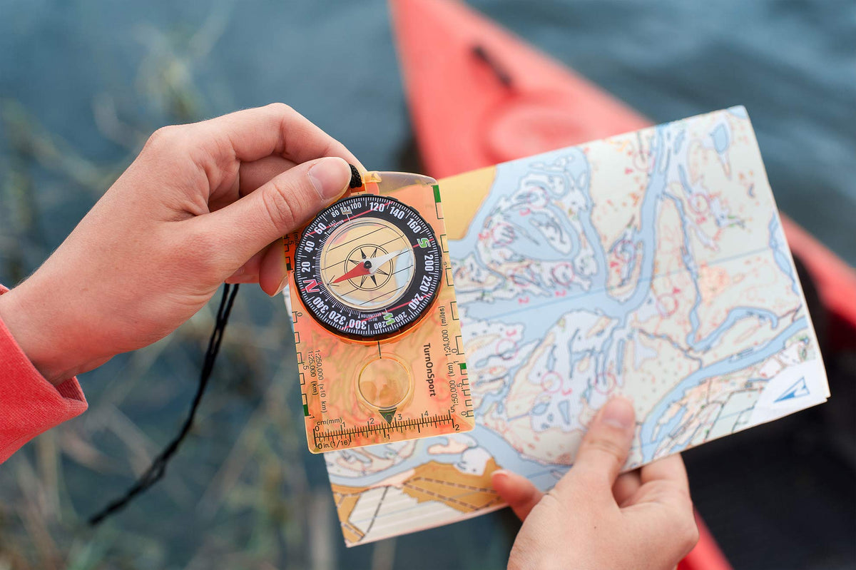 TurnOnSport Orienteering Compass - Orange - product view 8