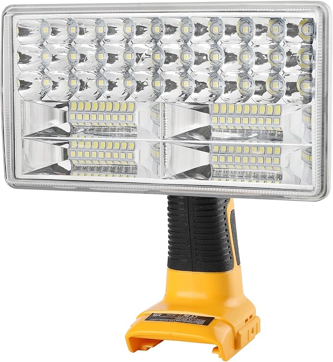 LED Work Light for Dewalt 20V Battery, Hiesuan 30W 3300LM Jobsite Light Flashlight Spotlight with