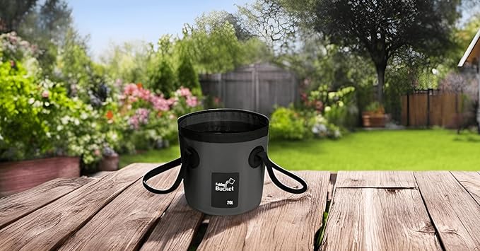 BANCHELLE Collapsible Bucket Water Container Portable Folding Camp Wash Basin for Outdoor Traveling