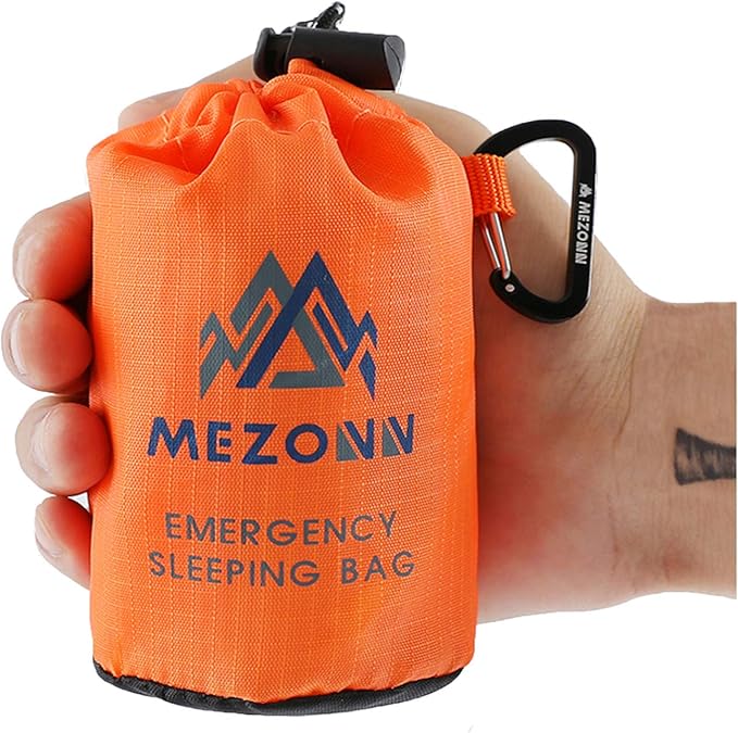 Emergency Sleeping Bag Survival Bivy Sack Use as Emergency Blanket Lightweight Survival Gear for