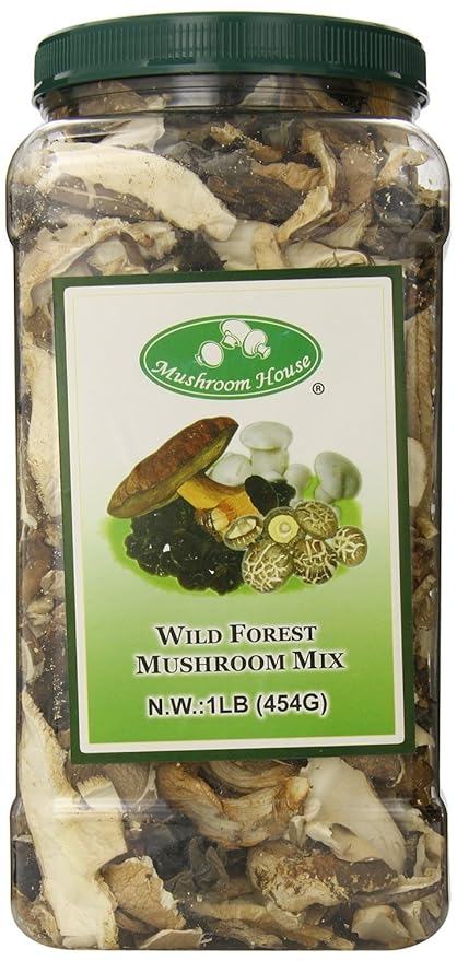 Mushroom House Dried Mushroom Forest Blend, Premium, 1 Pound
