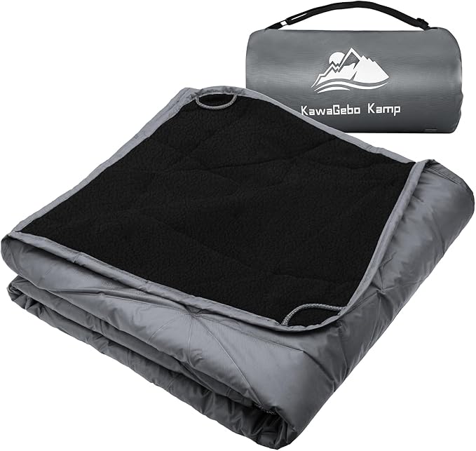 Outdoor Waterproof Blanket, Foldable Fleece Stadium Blanket for Outdoor Sports Event, Camping, Car