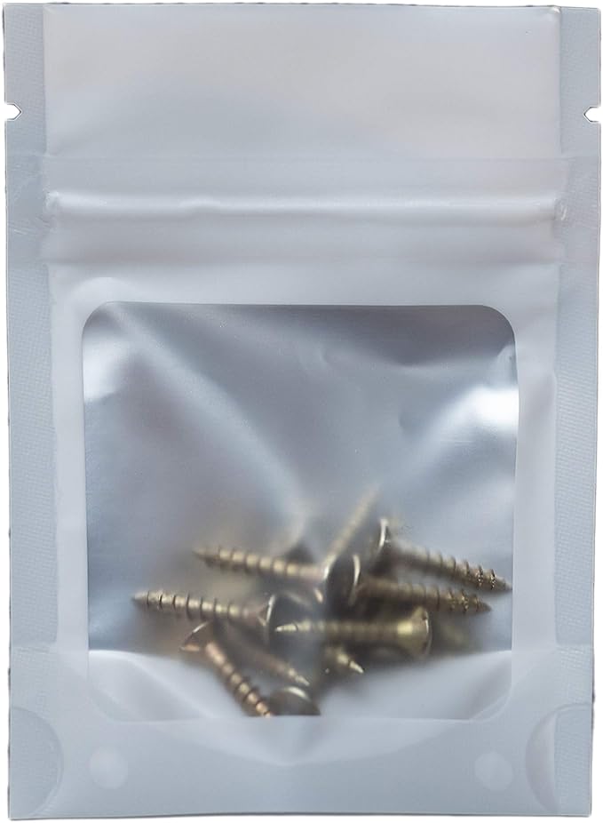 HANSER | Smell Proof Odorless Mylar Resealable Foil Pouch Bags with clear Window | Stand up bottom
