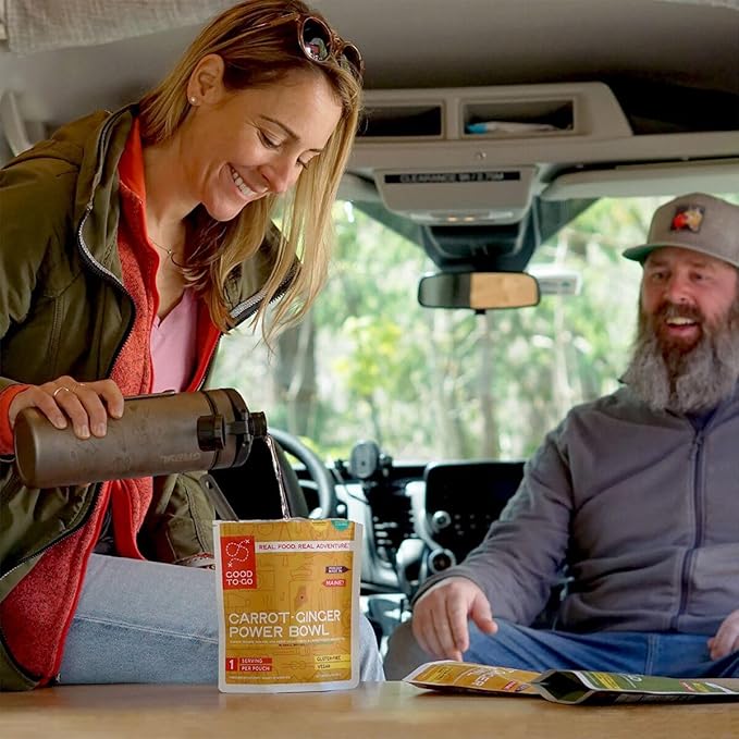 GOOD TO-GO Carrot-Ginger Power Bowl Stove-Free® (Single Serving) | No Stove Required! Camping