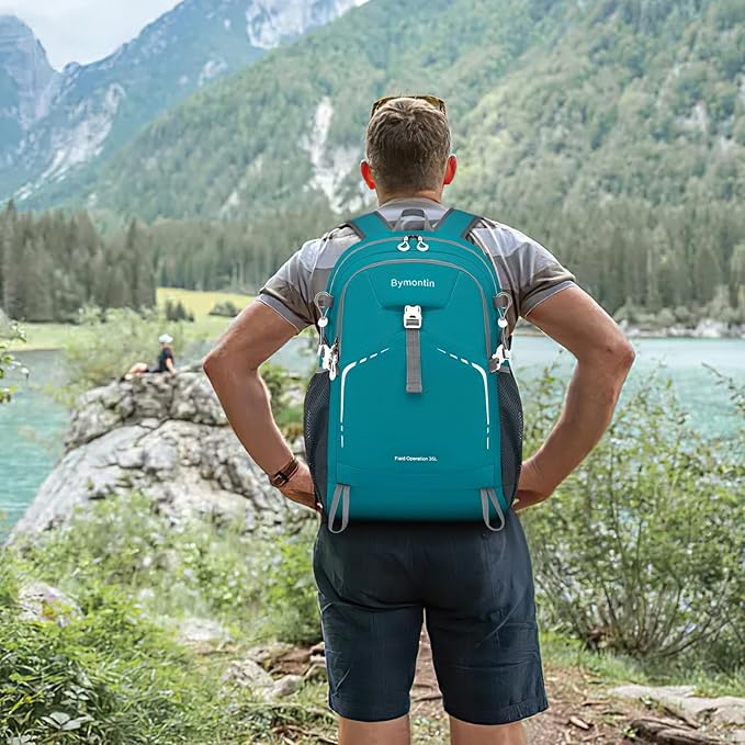 35L Lightweight Packable Backpack – Durable Foldable Daypack for Travel, Hiking, and Gym (Green)