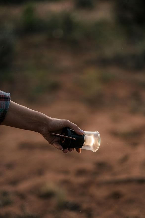 Barebones Hoodoo Light ??Black, Rechargeable 3-in-1 Camping Lantern & Flashlight ??600 Lumens LED