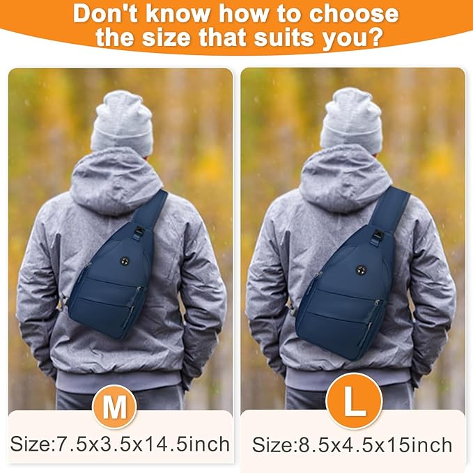 Crossbody Bags for Women Men Trendy Sling Bag Bakpack Casual Chest Bag with Convertible Shoulder