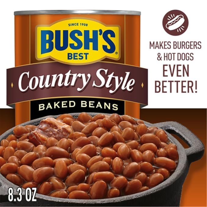 Bush's Best Baked Beans, Country Home, 4 Country Style (8.3oz), 4 Original (8.3oz), 4 Homestyle