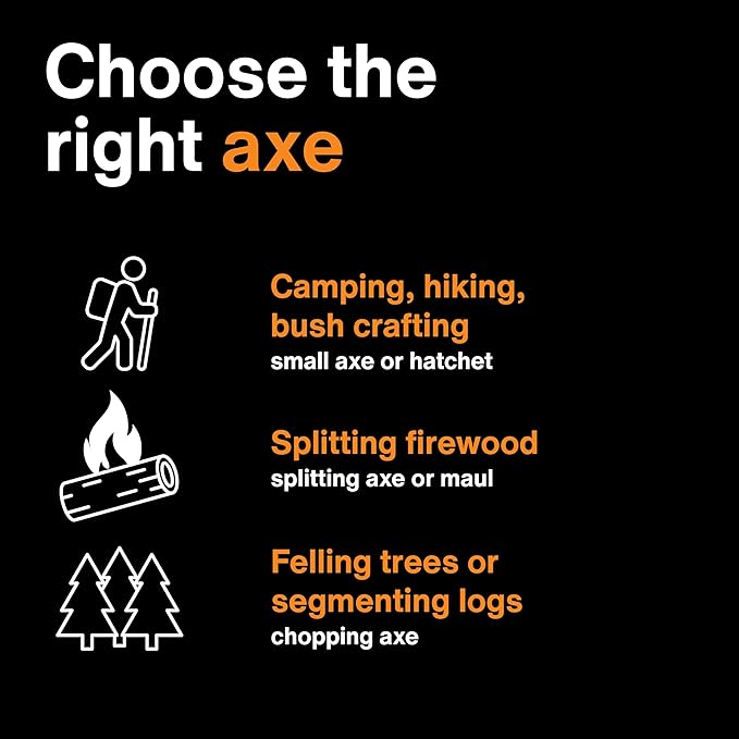 Fiskars X7 Hatchet Lightweight Wood Splitter for Small to Medium Size Kindling with Proprietary