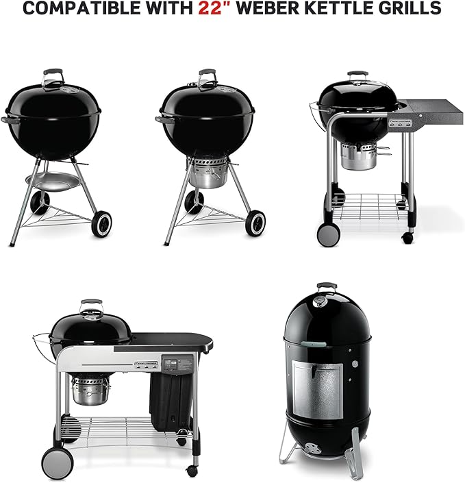 Charkettle Cast Iron Gourmet BBQ System 11.8 Inch Sear Grate Replacement for 8834, Thick