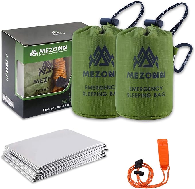 Emergency Sleeping Bag Survival Bivy Sack Use as Emergency Blanket Lightweight Survival Gear for