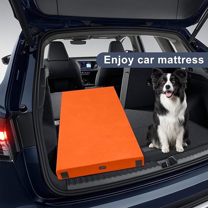 Memory Foam Camping Mattress pad, Comfortable Thick Floor Sleeping Mat for Adults with Waterproof