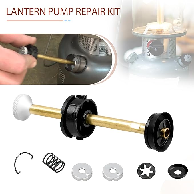 10 Pcs String Tie Lantern Mantles for Coleman - with Lantern Pump Repair Kit Fits for Coleman