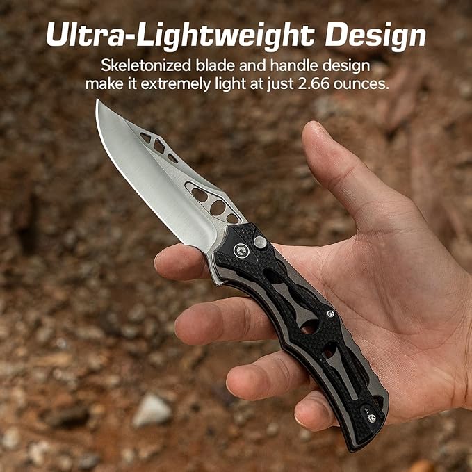 CIVIVI Pocket Knife for Men, Biophase Flipper Tactical Folding Knife, 3.48" Nitro-V Blade Aluminum