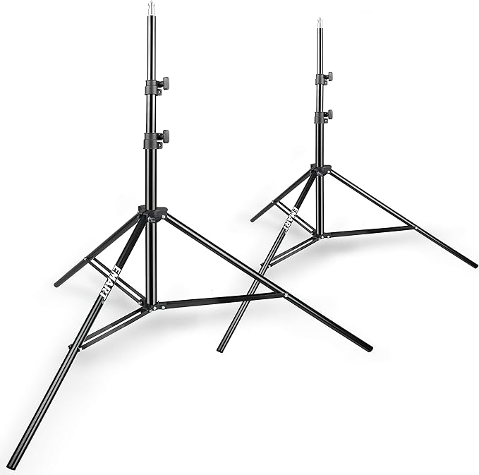 EMART 8.5 Ft Light Stand for Photography, 2 Pack Portable Photo Video Lighting Tripod for