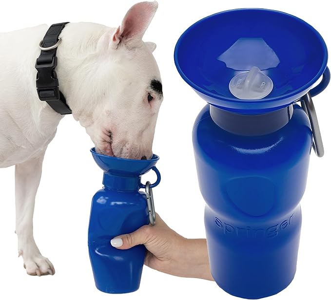 Springer Dog Water Bottle | Portable Travel Water Bottle Dispenser for Dogs | Dog Gift Seen on