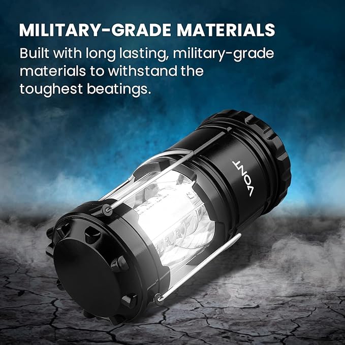 2 Pack LED Camping Lantern, LED Lanterns, Suitable Survival Kits for Hurricane, Emergency Light for