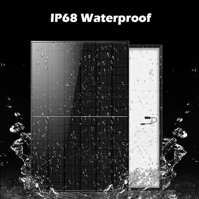 SUNGOLDPOWER 18pcs 415W Monocrystalline Solar Panel,Grade A Solar Cell, Waterproof IP68,TUV