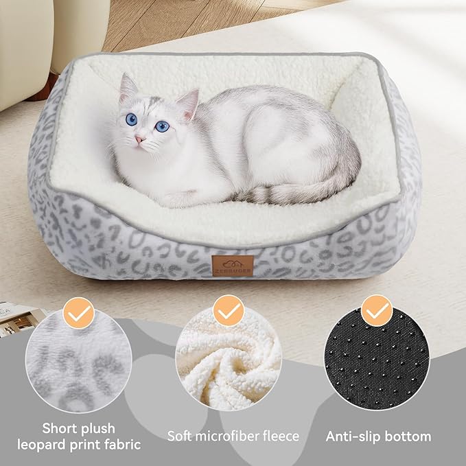 Rectangle Cat Dog Bed for Large Medium Small Pets Indoor Outdoor Machine Washable Sleeping Sofa