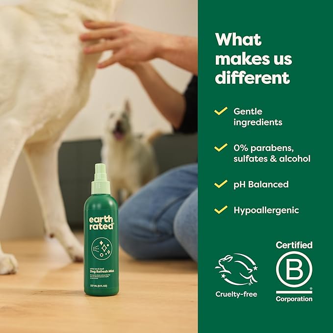 Earth Rated Dog Deodorizing Conditioner Spray, Conditioning & Odor-Eliminating Perfume for Dogs