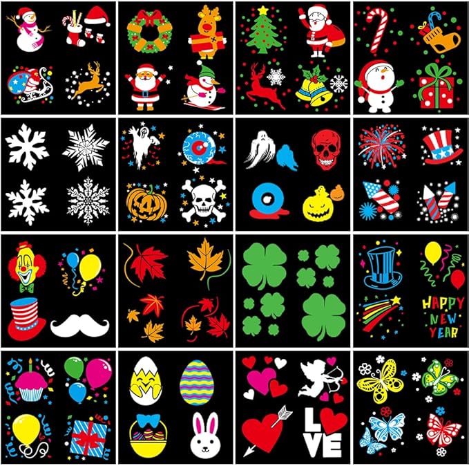 Christmas Holiday Projector Lights Outdoor,FLEVO LED Halloween Projector Lights,16 HD Slides