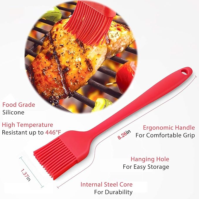 BBQ Grill Gloves Kit, 1472°F Heat Resistant BBQ Gloves, Meat Shredder Claws & Silicone Basting